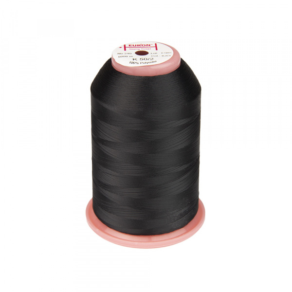 Нитки филаментные К 50/2 №240 (2220) 5000м, черные (уп.12шт)