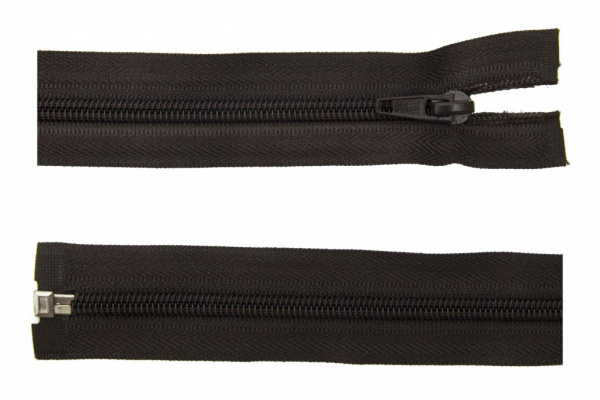 Молния брючная спиральная (витая) цв. чёрный SBS-580 / F-322 тип 5 (5мм) 18 см. н/раз 1 зам.  автомат (A/L) упак. 100 шт.