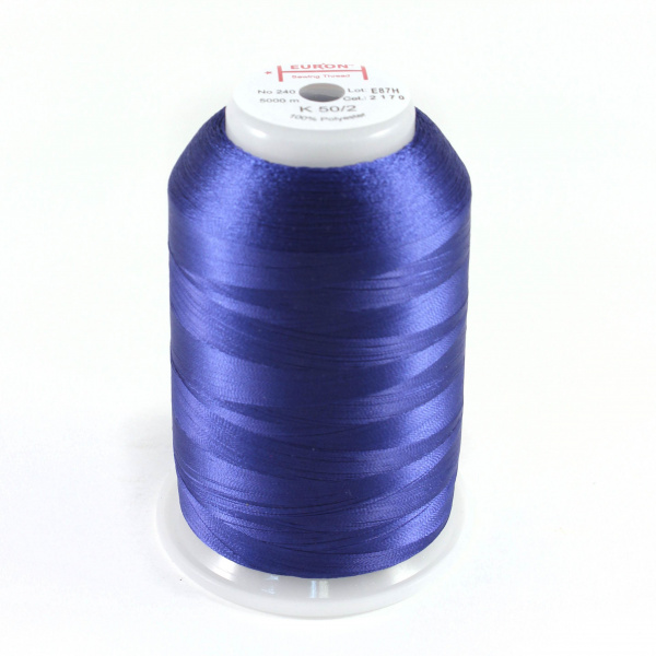 Нитки филаментные К 50/2 №240 (2170) 5000м, синие (уп.12шт)