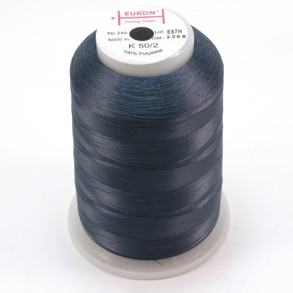 Нитки филаментные К 50/2 №240 (2266) 5000м, серые (уп.12шт)